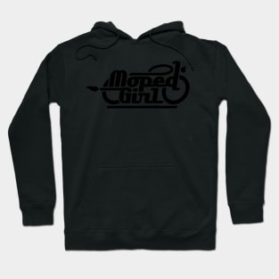 Moped Girl / Mopedgirl (black) Hoodie